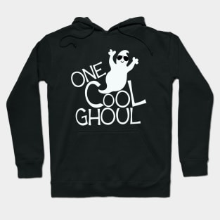 One Cool Ghoul Ghost Boo Cute Funny Halloween Art Graphic Hoodie